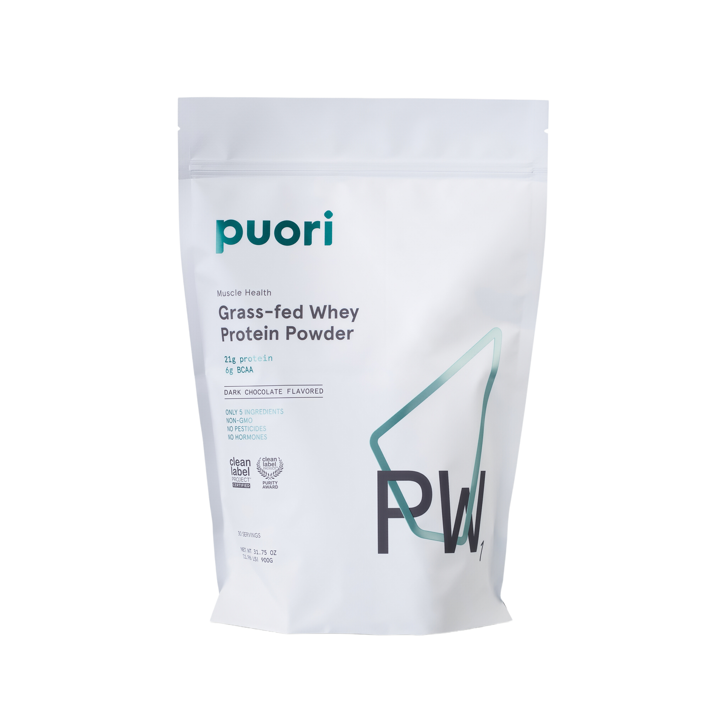 Puori PW1 Pasture-Raised, Grass-Fed Whey Protein Powder 30 Servings