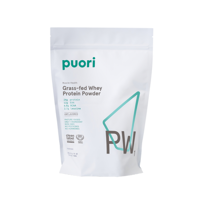 Puori PW1 Pasture-Raised, Grass-Fed Whey Protein Powder 30 Servings